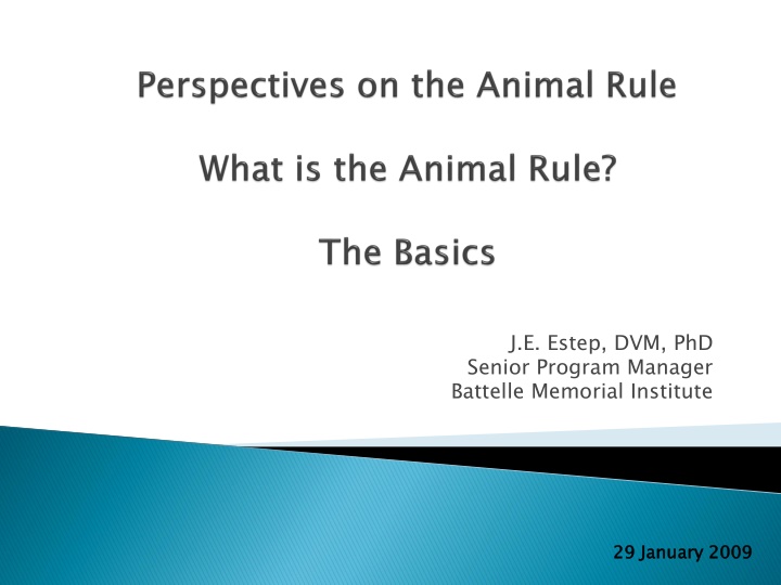 The Animal Rule in Drug Approval Process