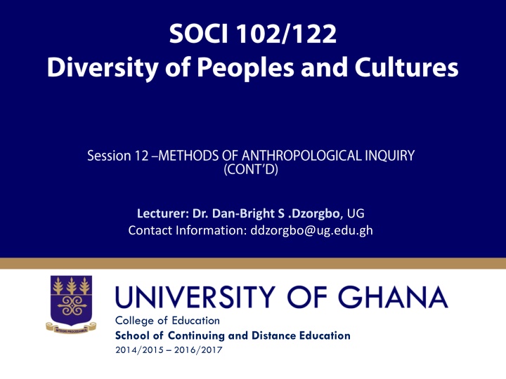 Survey Method and Ethical Issues in Research