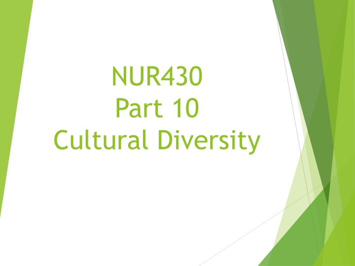 Cultural Diversity in Nursing Education