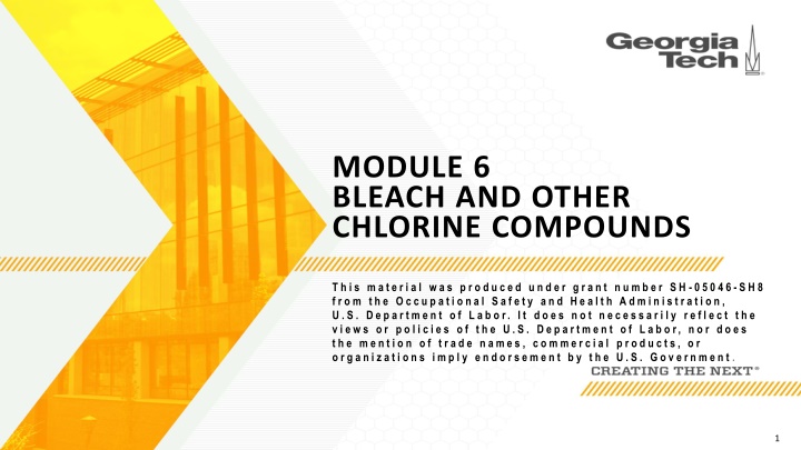 Bleach and Chlorine Compounds in Cleaning