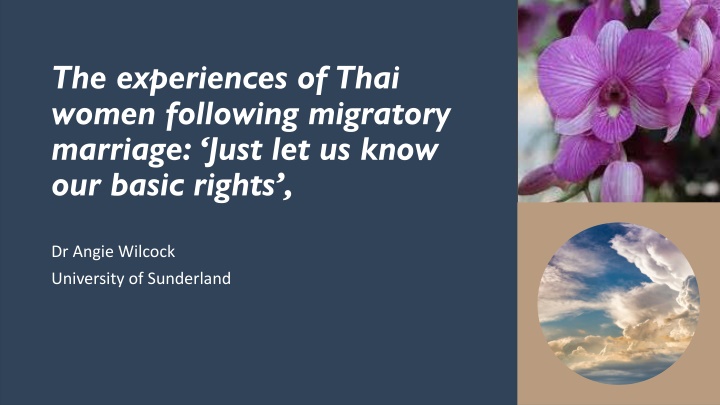 Challenges Faced by Thai Women in Migratory Marriages