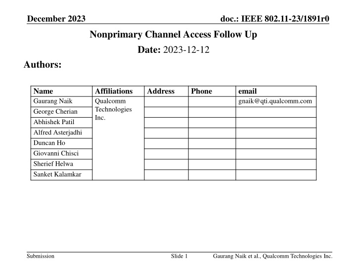 Enhancing Spectral Efficiency Through Nonprimary Channel Access in IEEE 802.11