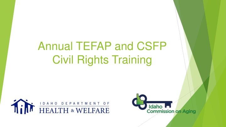 Civil Rights Training for TEFAP and CSFP Programs