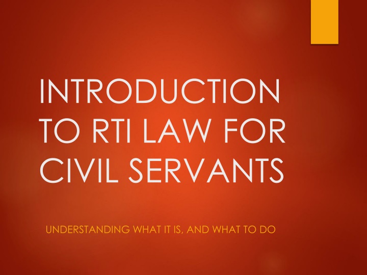 RTI Law and Freedom of Information in Vanuatu