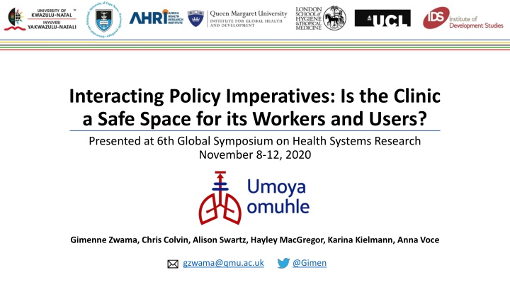 Enhancing Clinic Safety: Interplay Between Ideal Clinic Initiative and TB-IPC Policy Imperatives