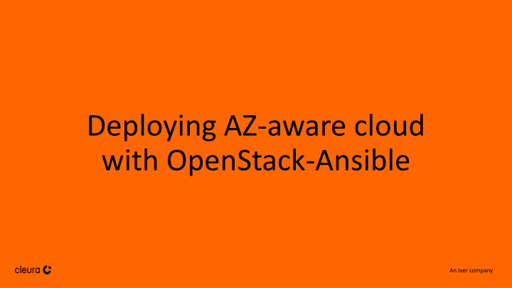 Availability Zones in Cloud Infrastructure Design
