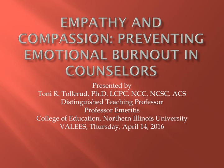 Empathy and Compassion in Counseling