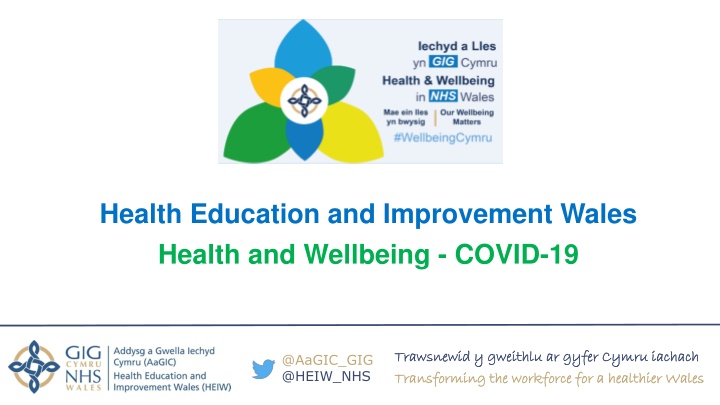 Health Education and Improvement Wales - Transforming Workforce for a Healthier Wales during COVID-19