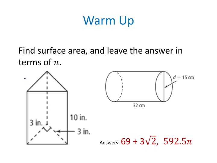 Geometry Concepts for Surface Area Calculations