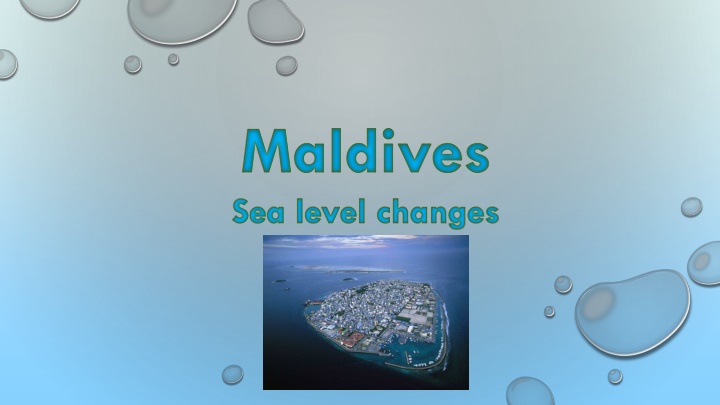 Addressing Sea Level Changes in the Maldives