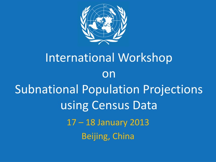 Subnational Population Projections Workshop Highlights
