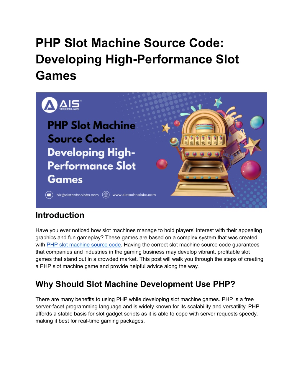 php slot machine source code developing high l.w