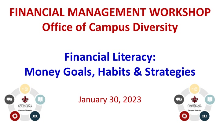 Financial Management Workshop for Campus Diversity: Money Goals, Habits & Strategies