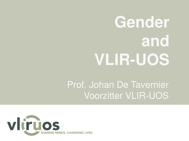 Gender Equality and Commitments for the Future in VLIR-UOS