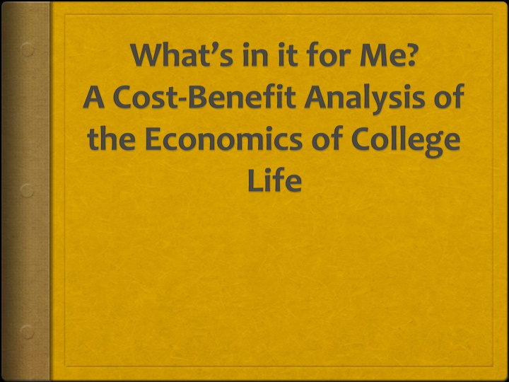 College Experience Beyond the Classroom