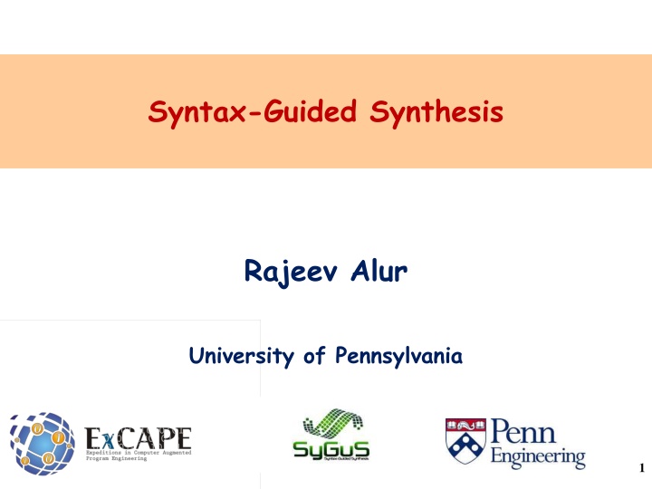 Syntax-Guided Program Synthesis and its Applications
