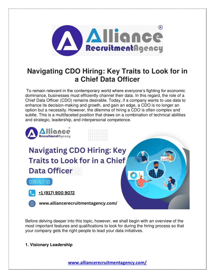 navigating cdo hiring key traits to look n.w