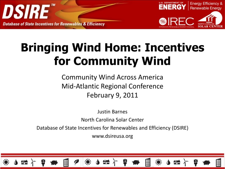 Incentives for Community Wind Energy