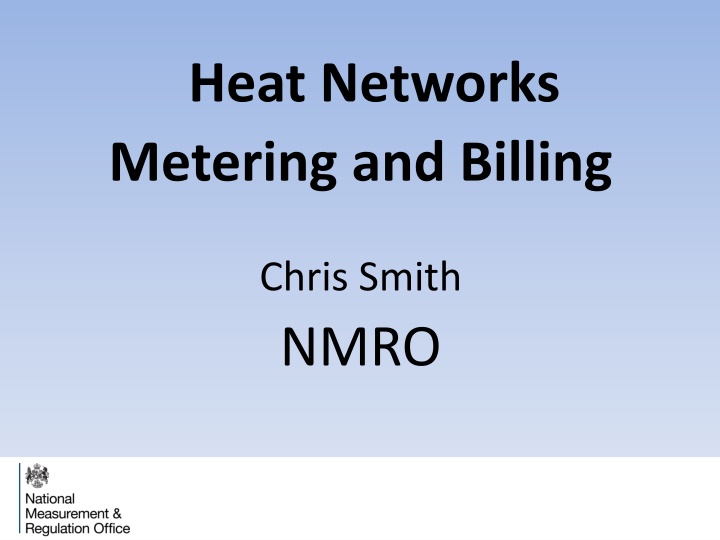 Guidelines for Heat Networks Metering and Billing in Buildings