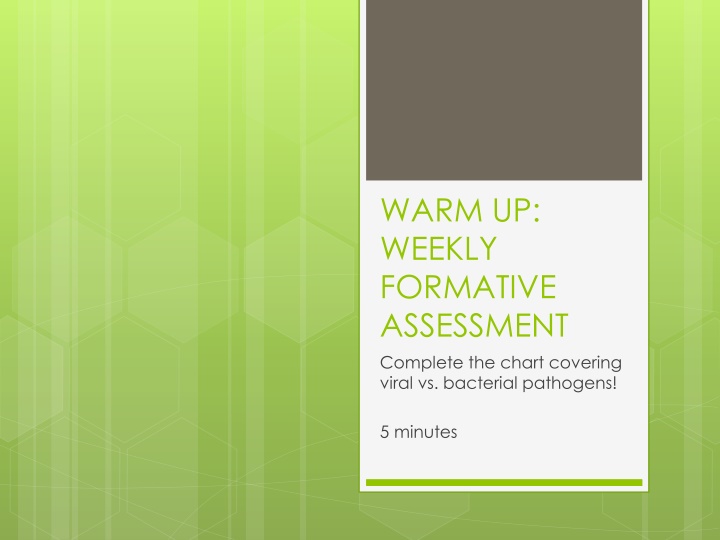 Cell Biology Formative Assessment Activities