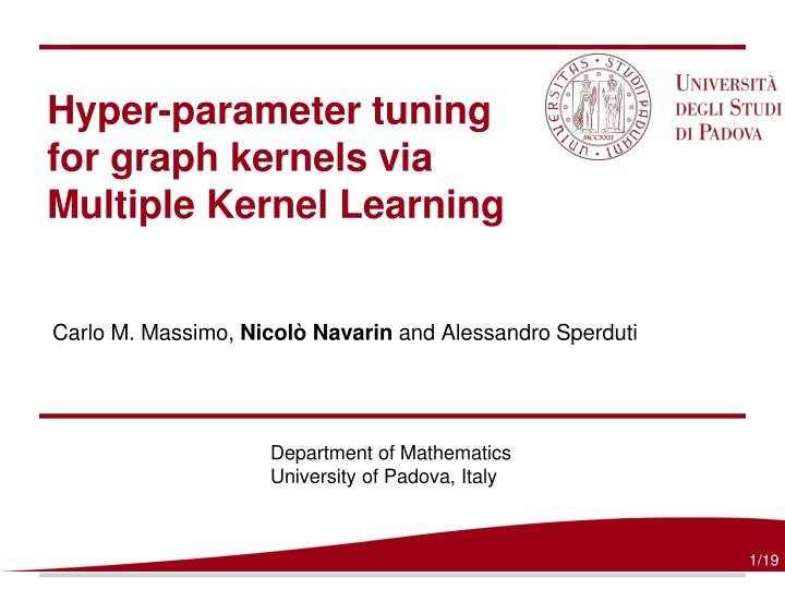 Hyper-Parameter Tuning for Graph Kernels via Multiple Kernel Learning