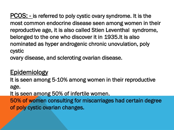 Polycystic Ovary Syndrome (PCOS): A Comprehensive Overview