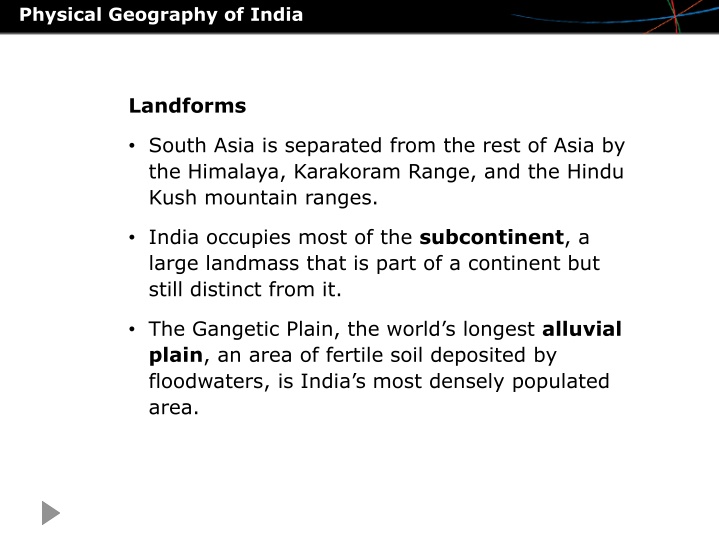 Geography and Society of India