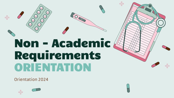 Non-Academic Requirements (NARs) for Clinical Placements