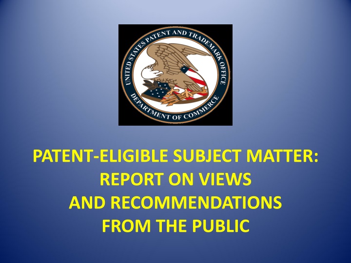 Evolution of Patent Eligibility in the USA