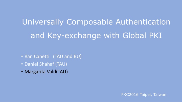 Modular Security Analysis for Key Exchange and Authentication Protocols