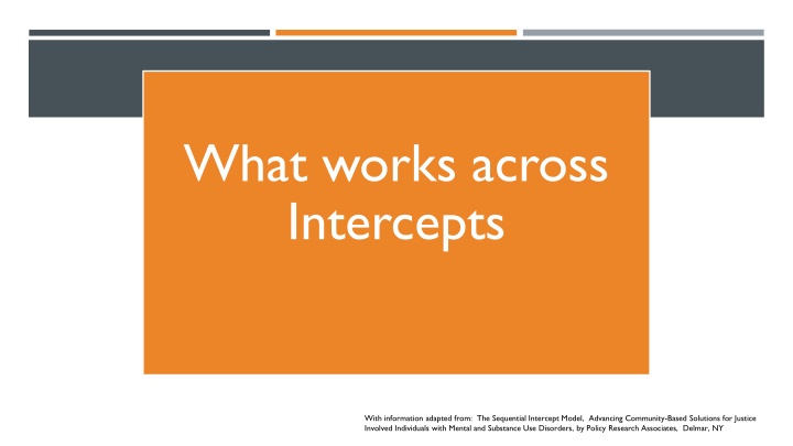 Effective Strategies for Justice-Involved Individuals with Mental and Substance Use Disorders