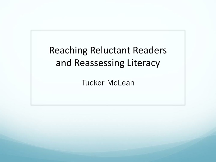 Supporting Reluctant Readers in Literacy Education