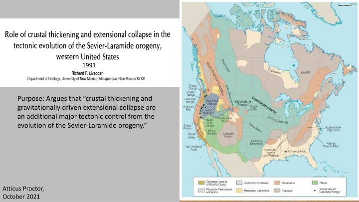 Tectonic Controls of the Sevier-Laramide Orogeny
