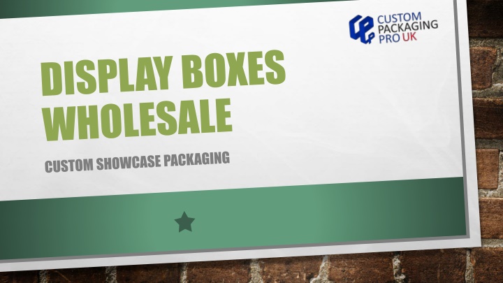 Display Boxes wholesale