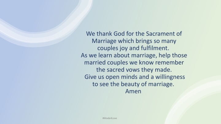 Purpose of Catholic Marriage