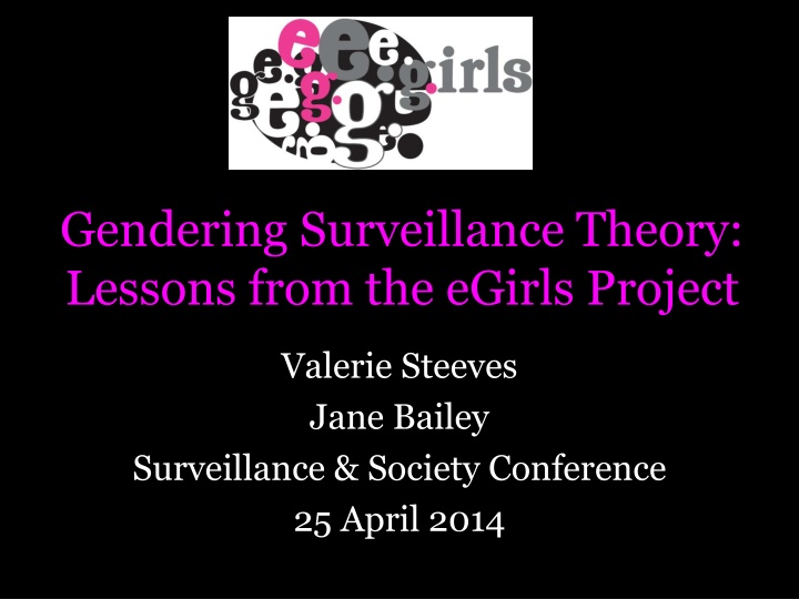 Gendering Surveillance Theory: Insights from the eGirls Project