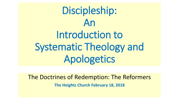 The Reformation and John Calvin: A Journey of Faith and Reform