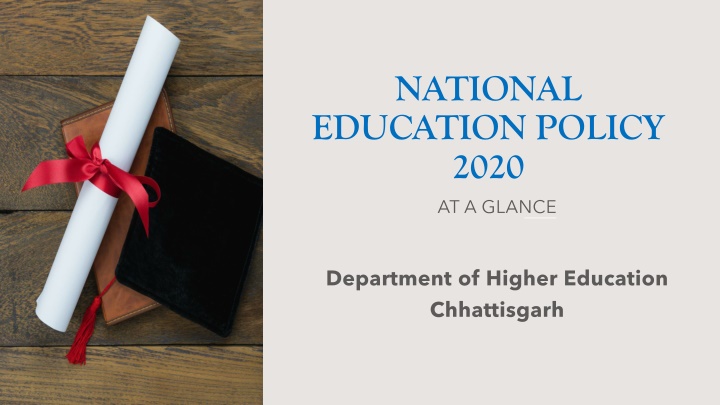 Overview of National Education Policy 2020 and its Implementation in Higher Education