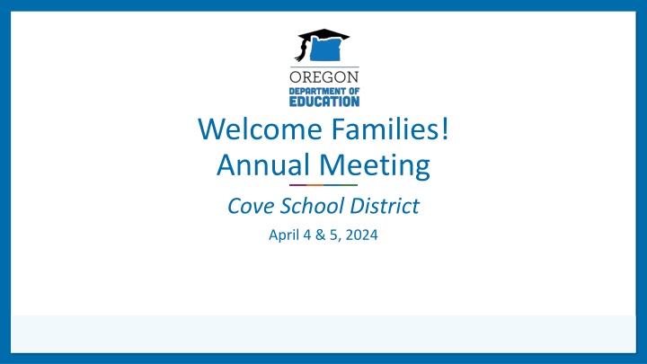 Cove School District Annual Meeting 2024 Information
