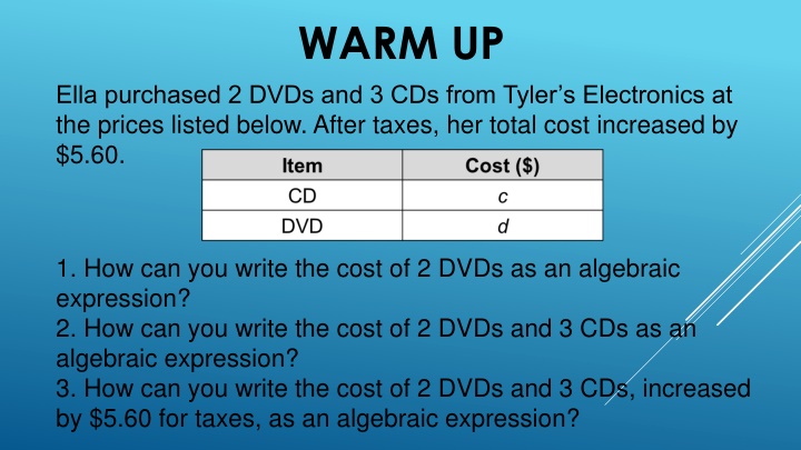 Algebraic Expressions: Terms, Factors, and Coefficients