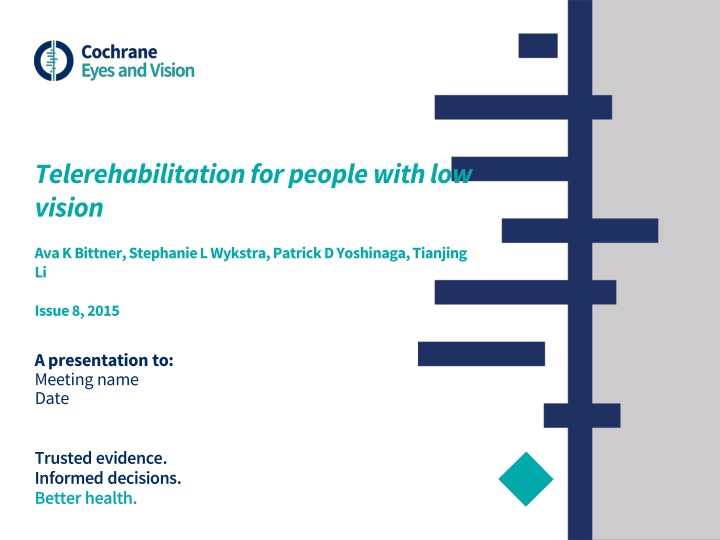 Telerehabilitation for People with Low Vision: A Review of Feasibility and Efficacy