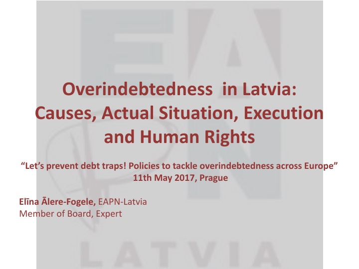 Addressing Overindebtedness in Latvia: Causes, Situation, and Human Rights