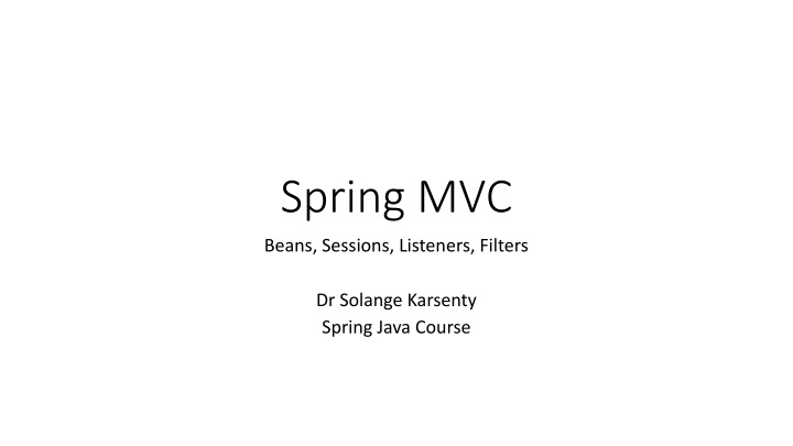 Spring IoC Container and Bean Scopes