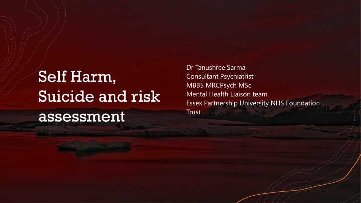 Suicide and Self-Harm: Statistics and Causes