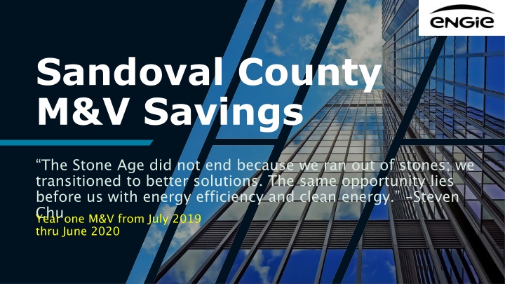 M&V Savings and Clean Energy Project Overview in Sandoval County