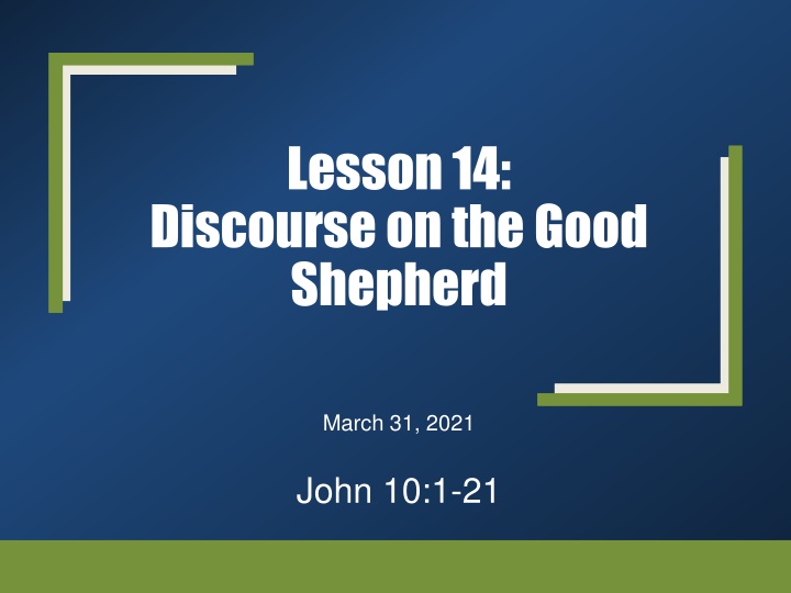 Reflections on the Good Shepherd Discourse and Freedom of Choice
