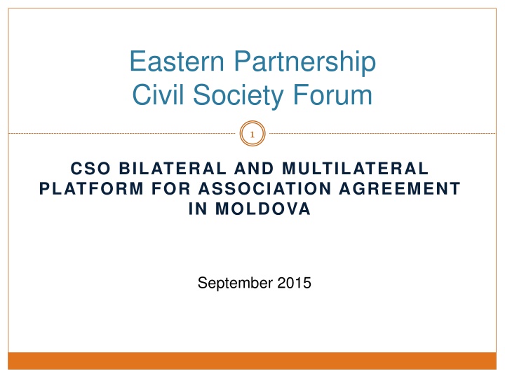 Enhancing Civil Society Cooperation in Moldova: A Platform for EU-MD Relations