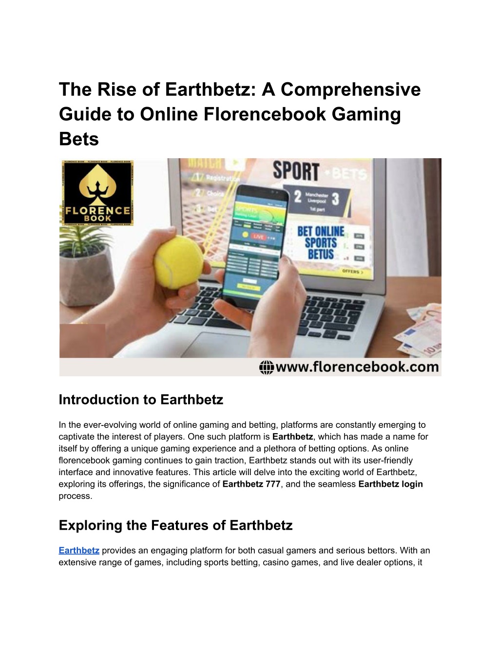 the rise of earthbetz a comprehensive guide l.w