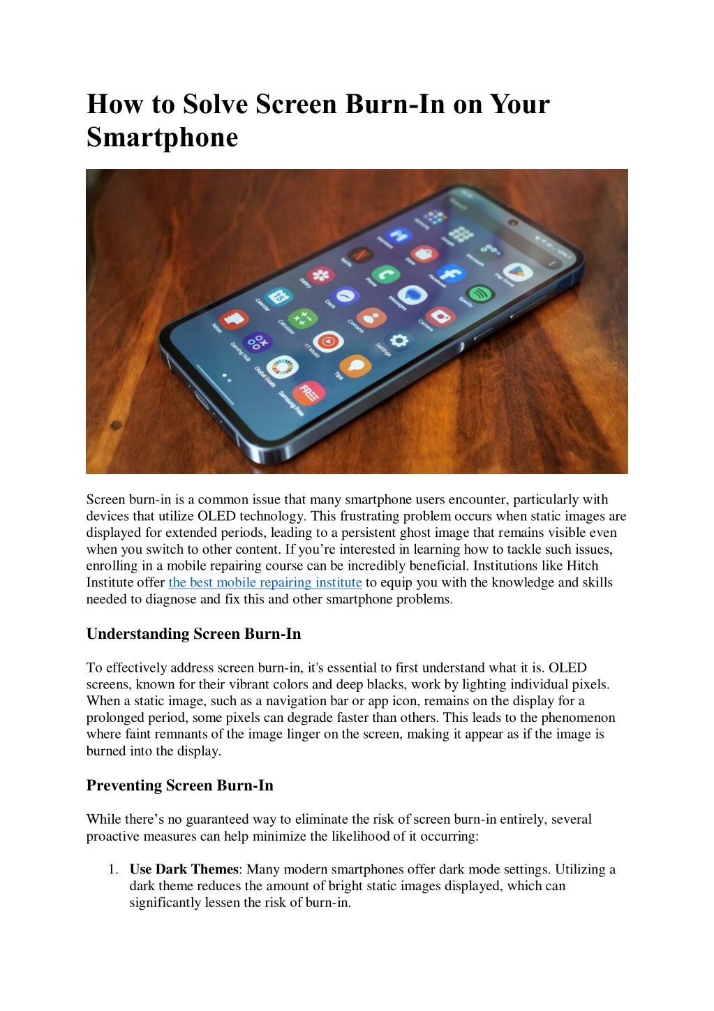 how to solve screen burn in on your smartphone l.w