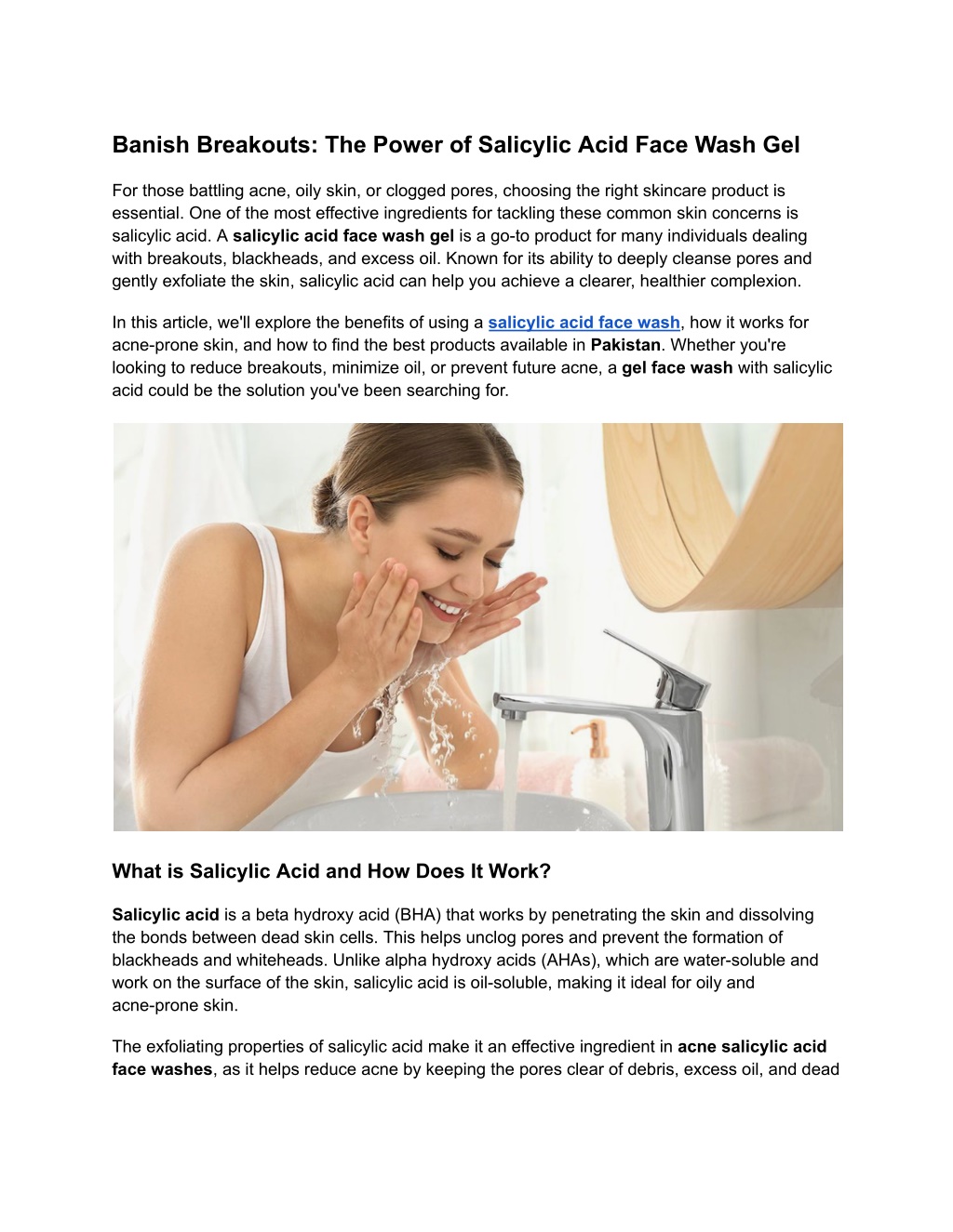 banish breakouts the power of salicylic acid face l.w